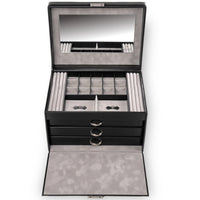 Mala (sem gavetas) VARIO vario / preto (pele)