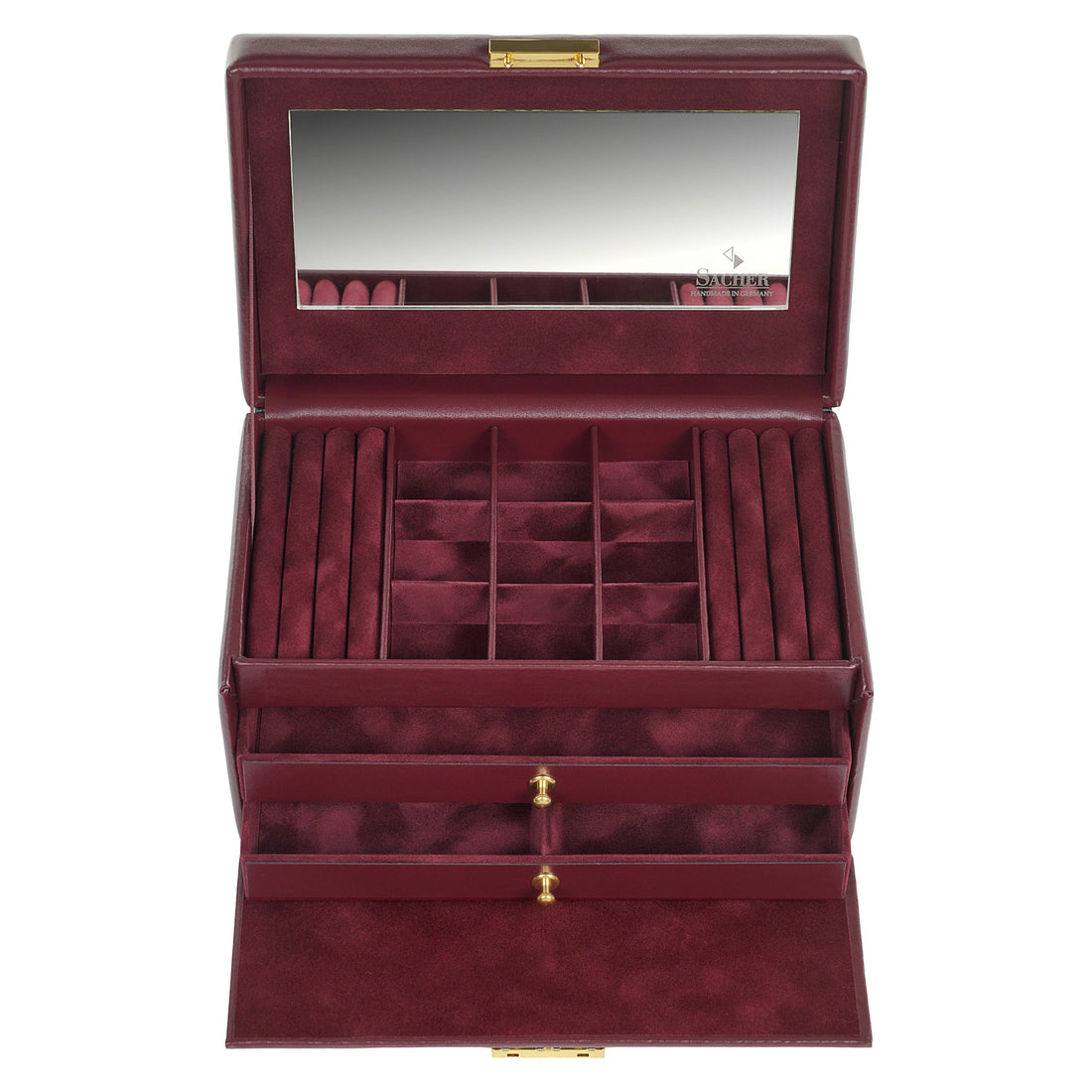 jewellery case Elly acuro / bordeaux (leather)