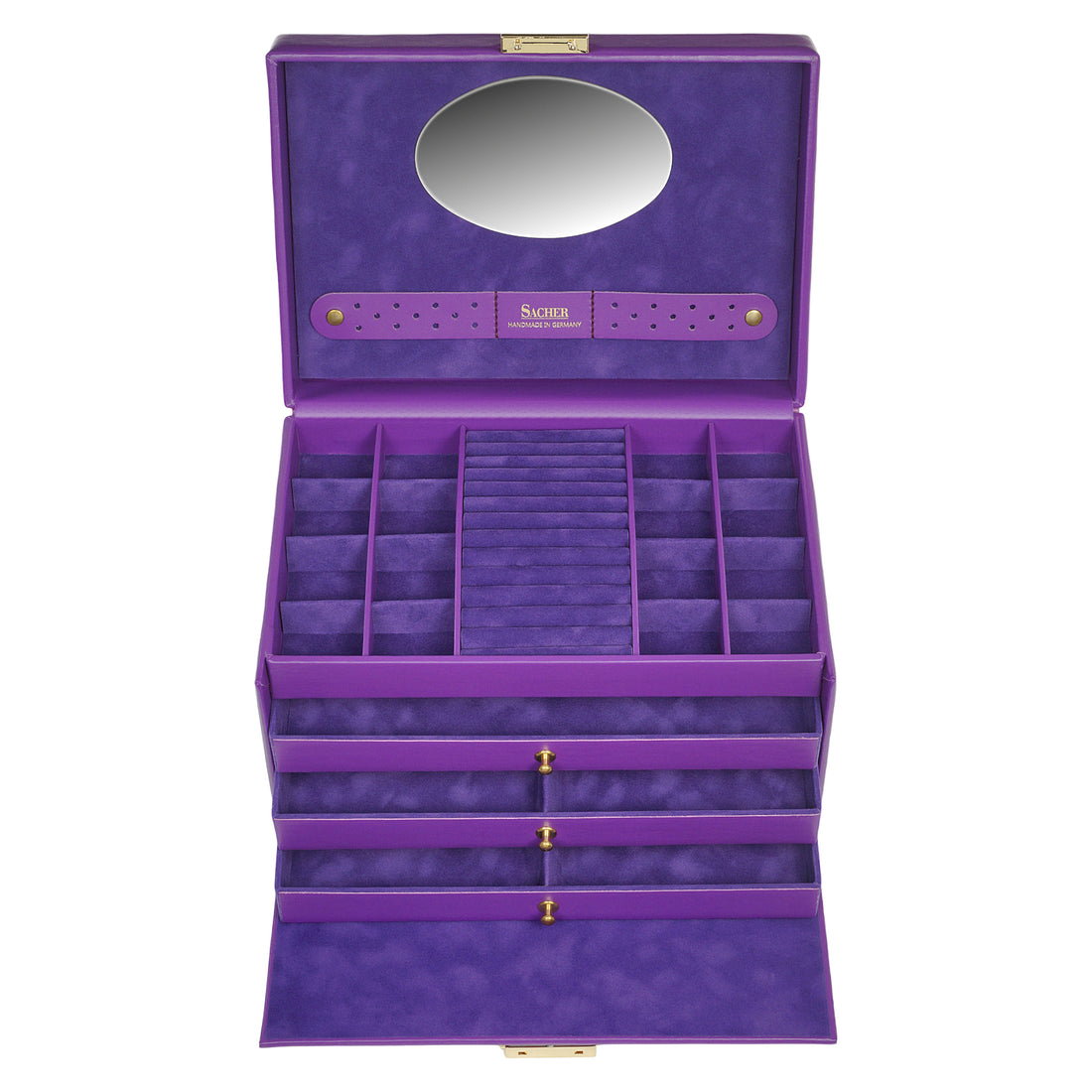 Caixa para jóias Karen colisimo / violeta (pele de vaca)