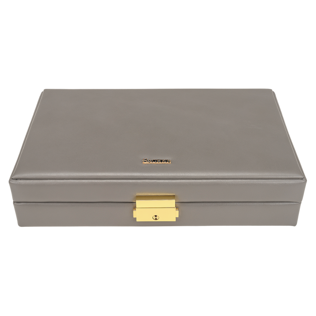 Estojo para anéis fleur venice / cinzento (pele)