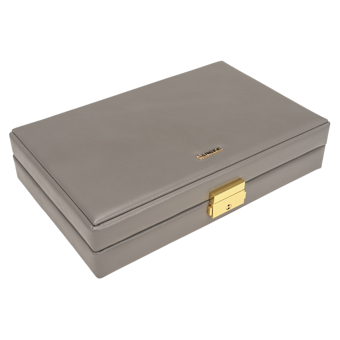 Estojo para anéis fleur venice / cinzento (pele)