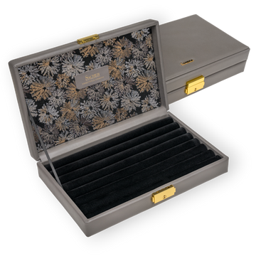 Ring case fleur venice / gray (leather)