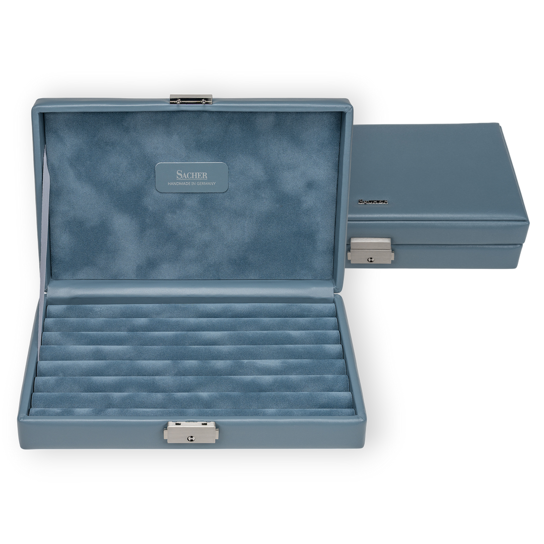 Ring case pastel / light blue (leather)