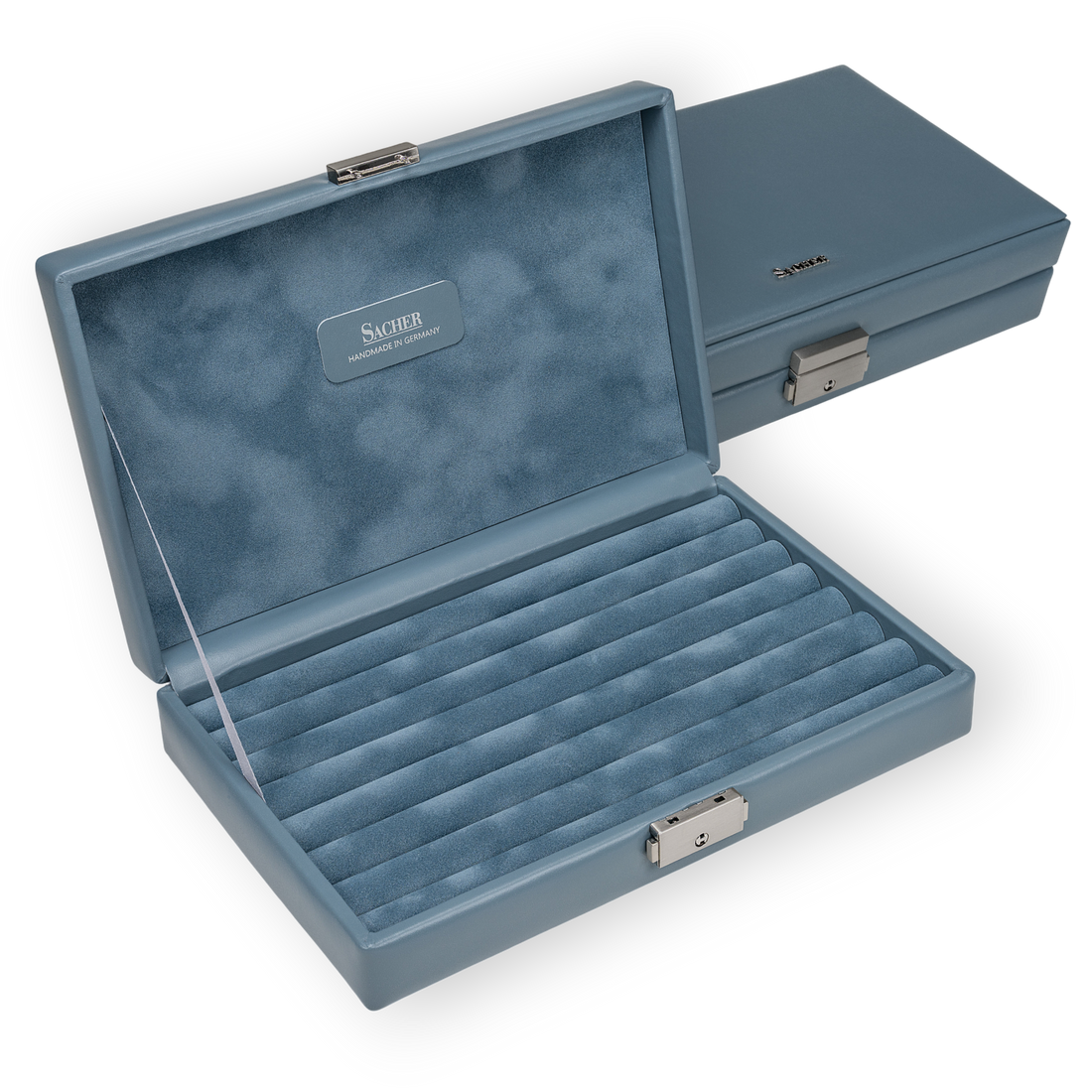 Ring case pastel / light blue (leather)