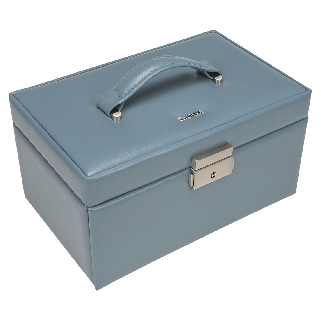 Jewelry box Elly pastelo / light blue (leather)