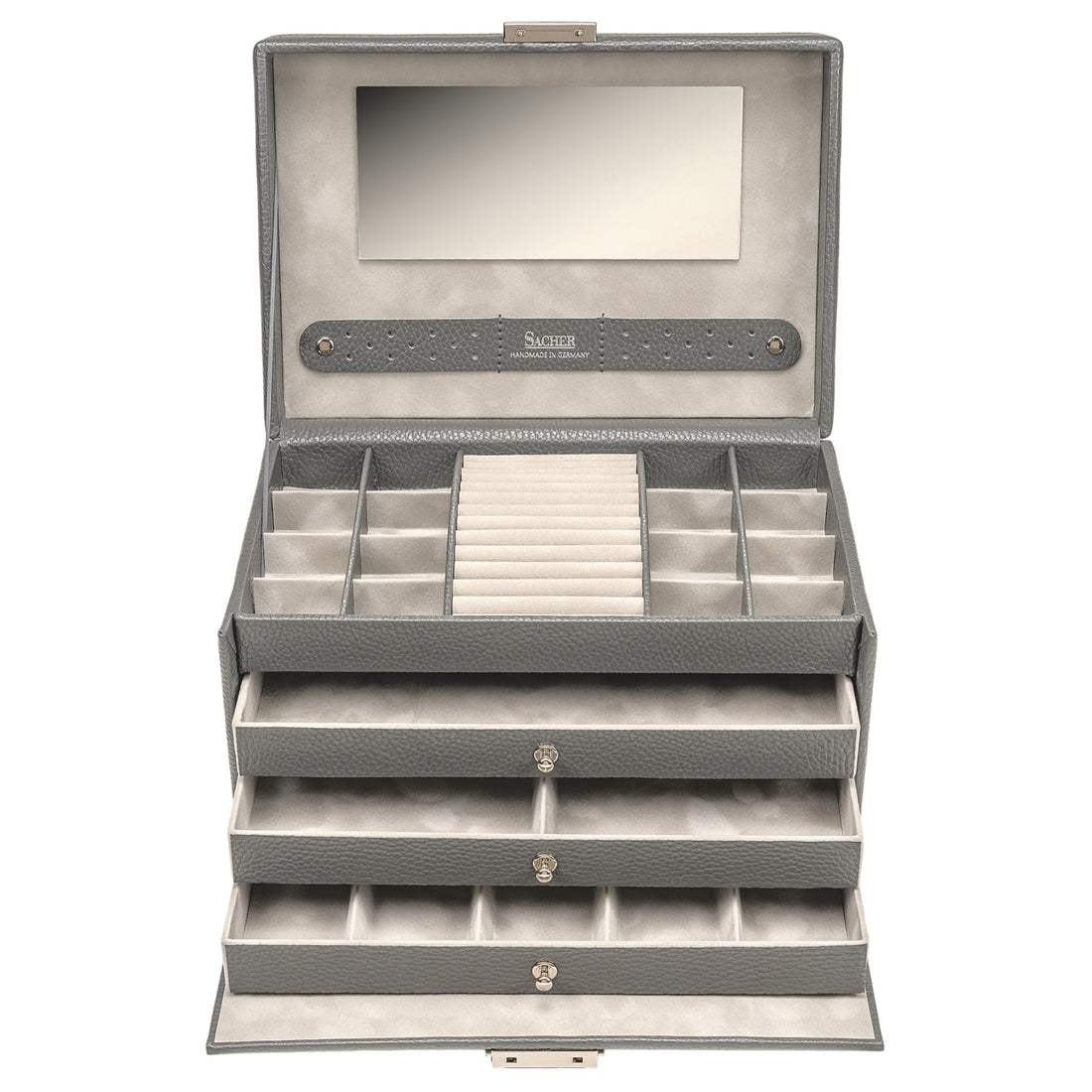 Jewelry box Karen granello / grey (full cowhide)