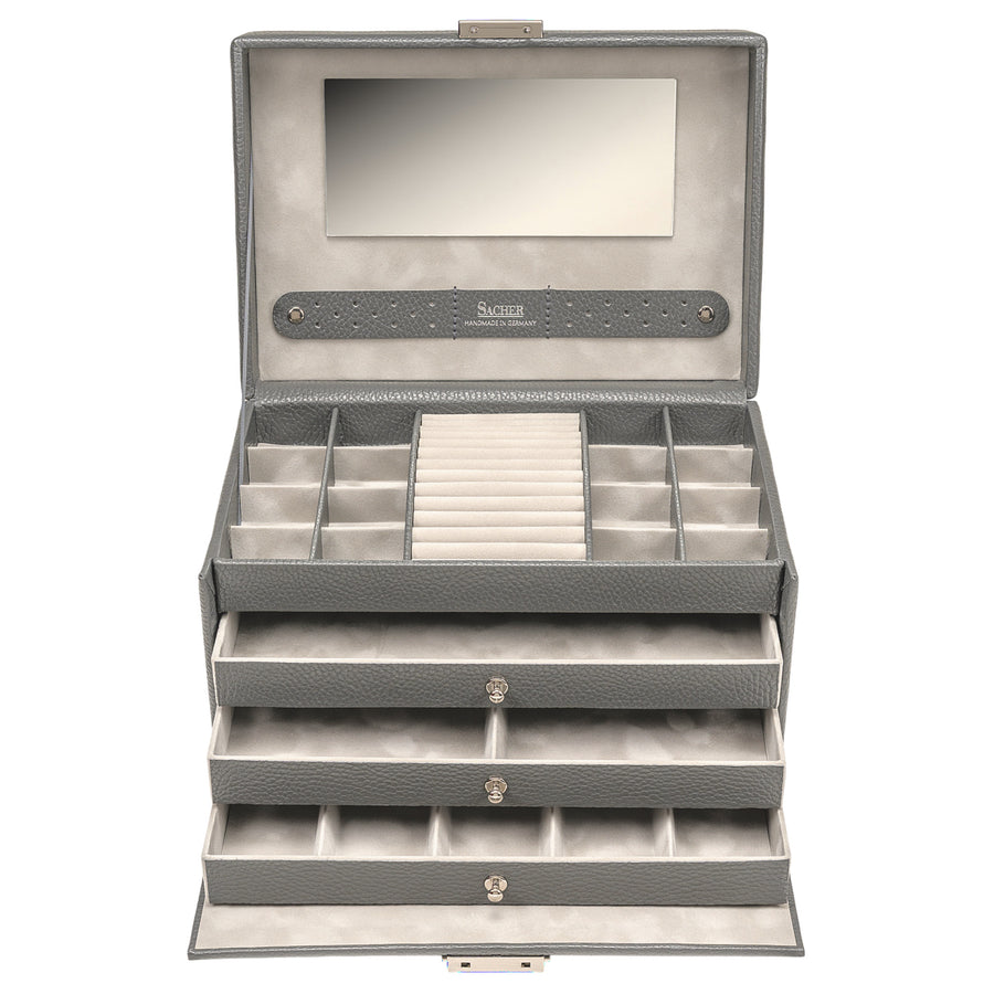 Jewelry box Karen granello / grey (full cowhide)