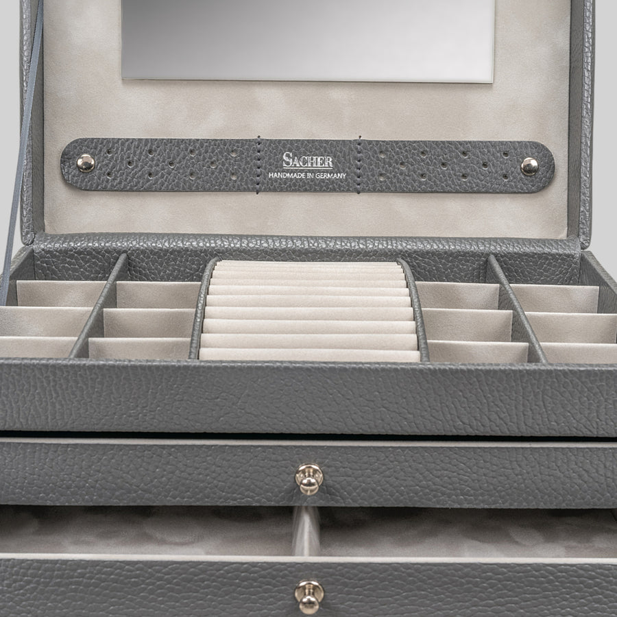 Jewelry box Karen granello / grey (full cowhide)