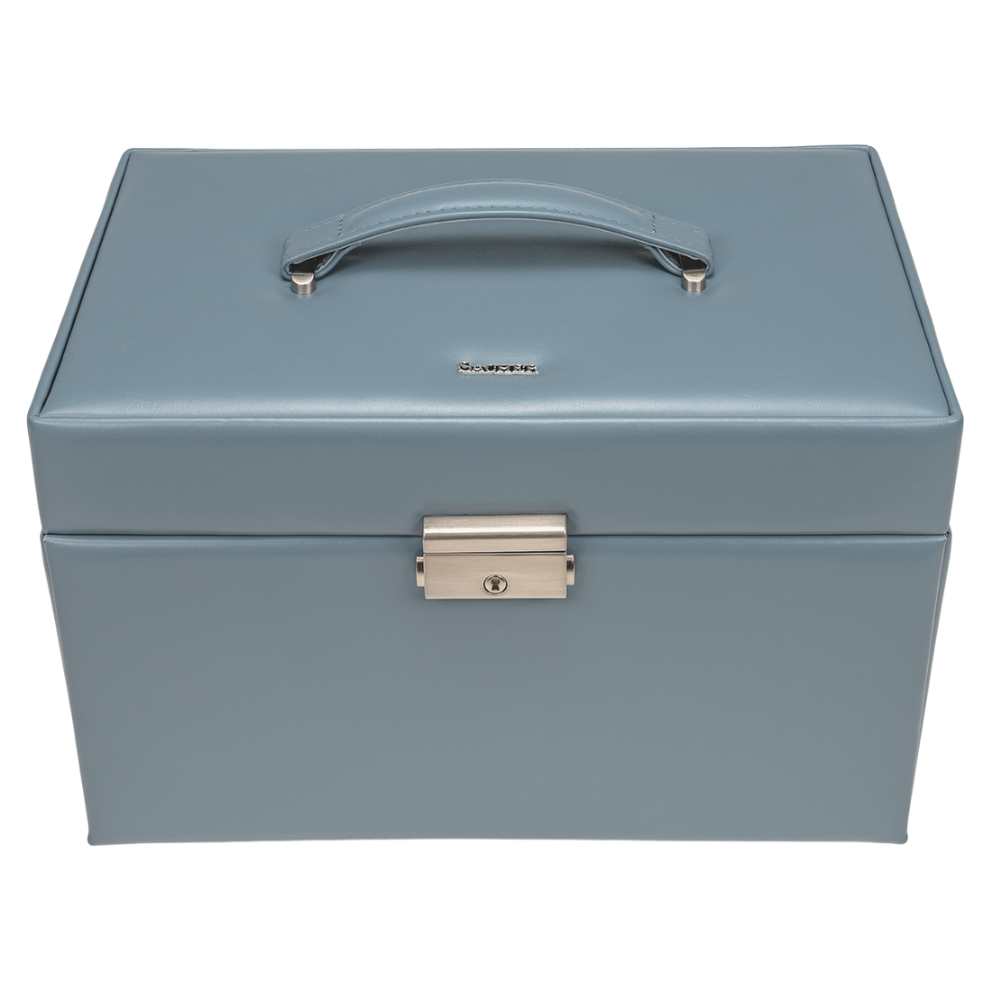 Jewelry box Lena pastelo / light blue (leather)