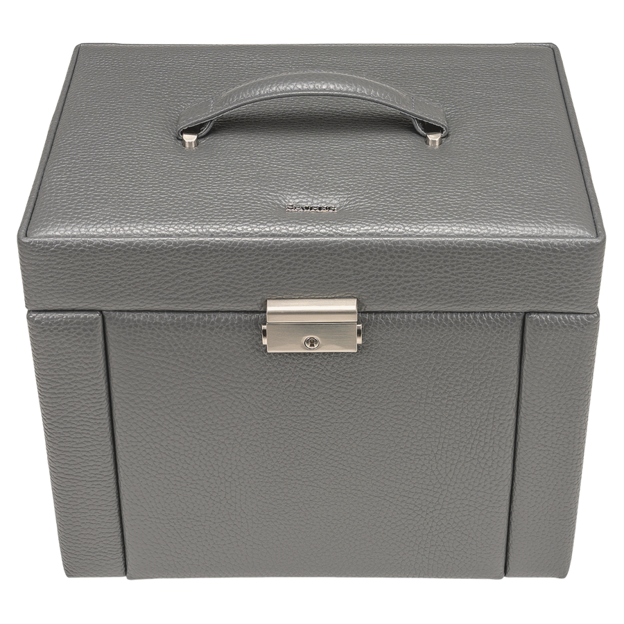 Jewelry box Marta granello / grey (full cowhide)