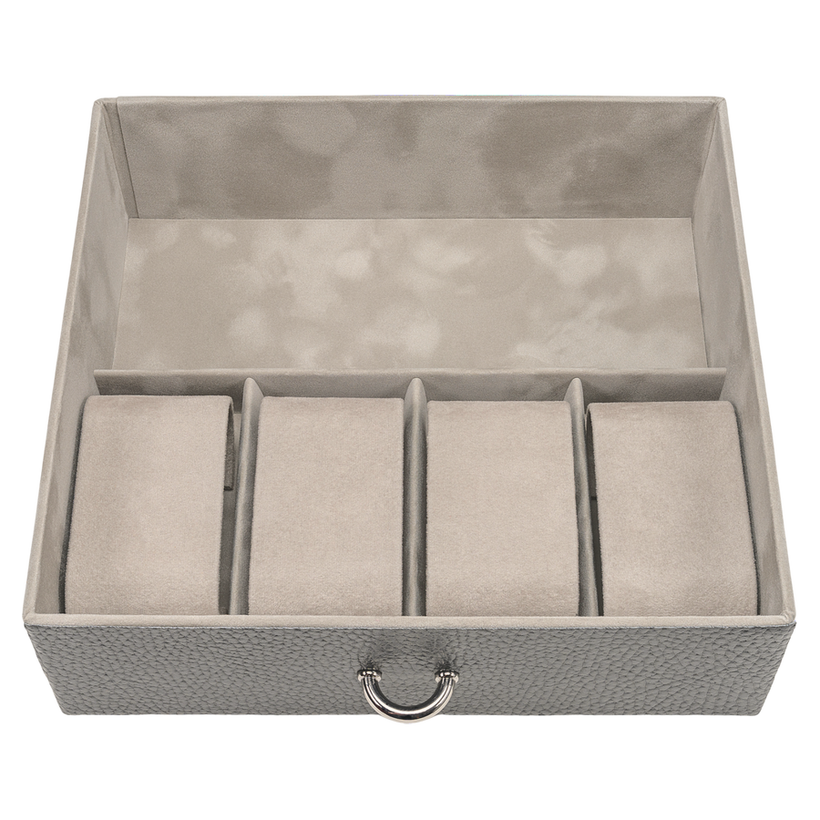Jewelry box Marta granello / grey (full cowhide)