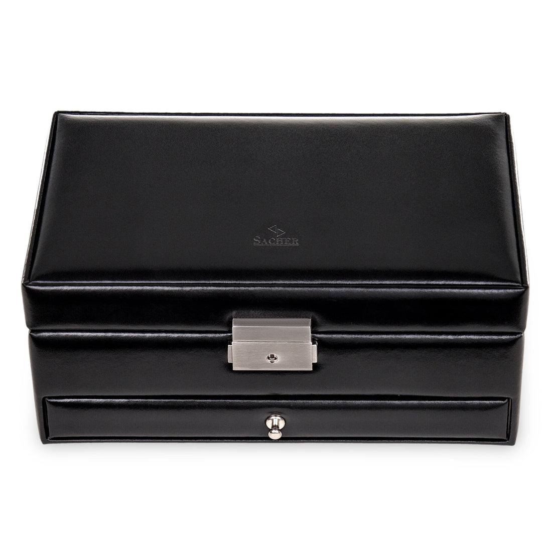 Caixa para jóias Hanna new classic / preto (pele)