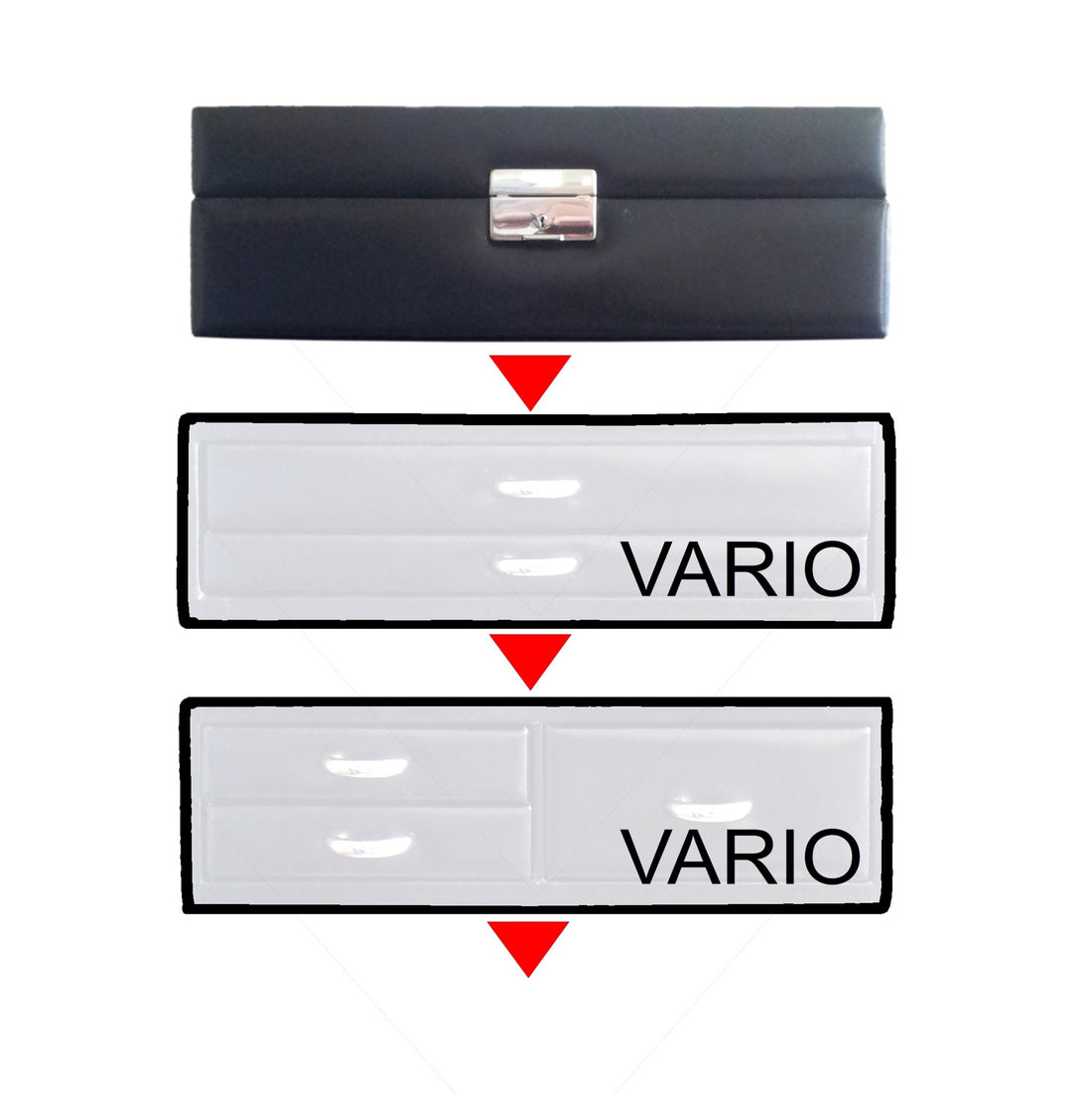 Módulo superior VARIO vario / preto (couro)
