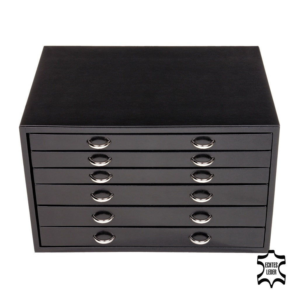 Jewelry chest Grand VARIO vario / black (leather)